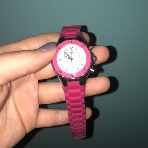 Michele pink sports watch
